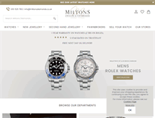 Tablet Screenshot of miltonsdiamonds.com